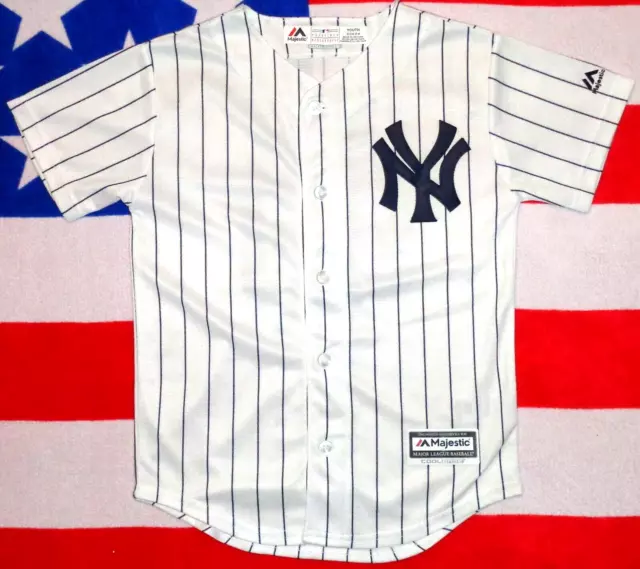 ⚾New York Yankees⚾Majestic⚾Boys Official MLB Baseball Jersey Shirt⚾8 Years⚾43⚾