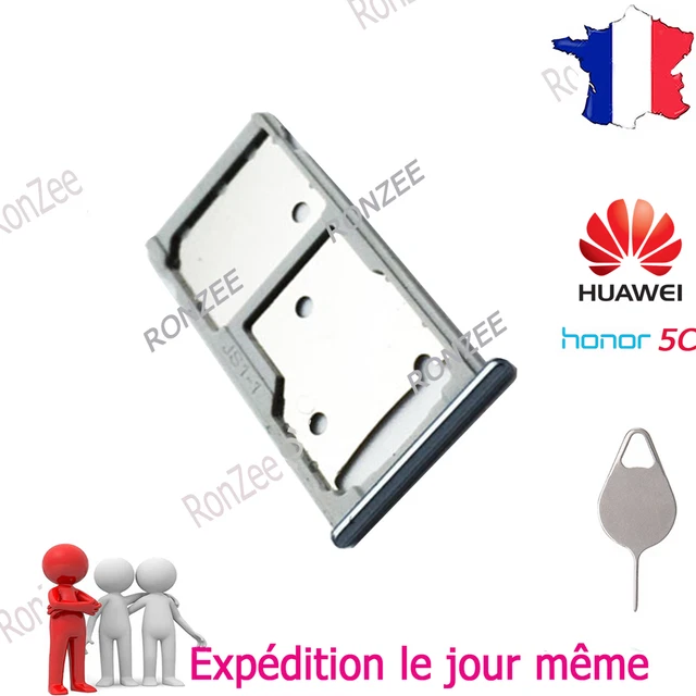 Bandeja Para Tarjeta SIM Y Micro SD Compatible Con Huawei P Smart 2018 (FIG-LX1) – Genérico Multicolor