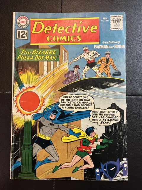 Detective Comics 300 1st App Mister Polka-Dot (Aquaman, Martian Manhunter) 1962!
