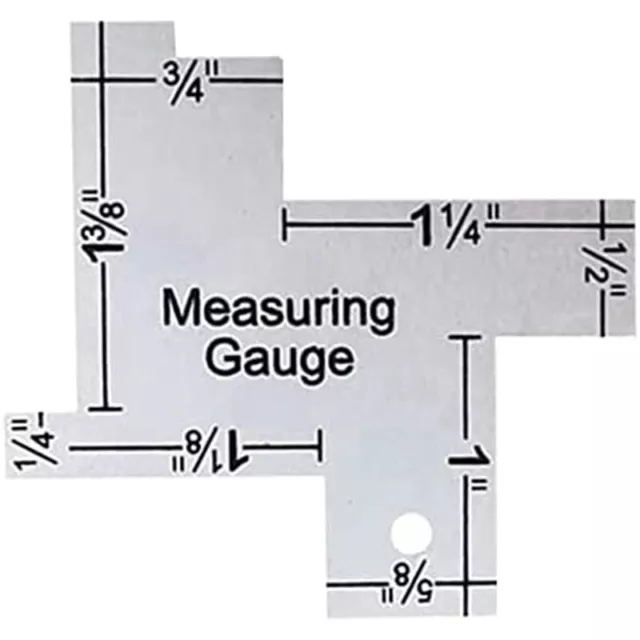 2X( ModèLe de RèGle de Matelassage en MéTal de Calibre de Couture Outils de1992