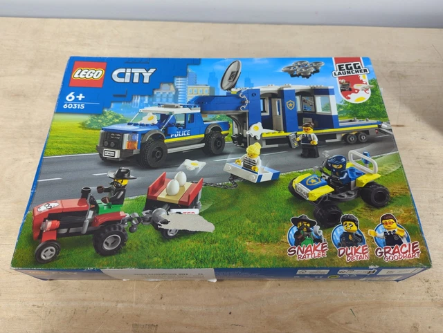 LEGO 60315 CITY Police Mobile Command Truck Toy with Prison