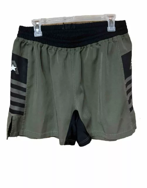Anthem Athletics MMA Boxing Cross fit Men's Black & Green Extra Large XL Shorts