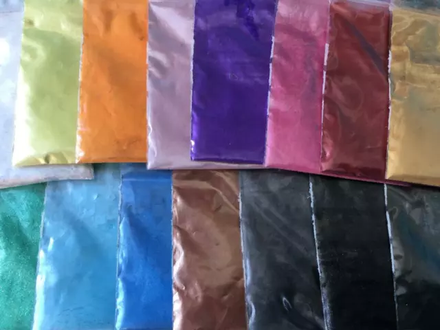 Perlen Farbpigmente für Epoxidharz, Resin,Seife 15 Farben im Set, Farbpulver 3g