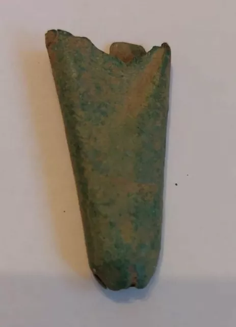 Medieval British Bronze Dagger Chape 1200-1300 Ad