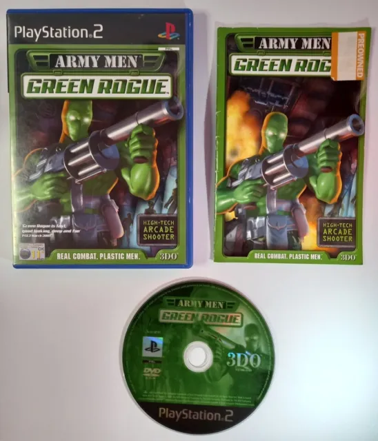 Army Men Green Rogue Ps2 complete tested fully working  PAL 2001 ELSPA 11 +