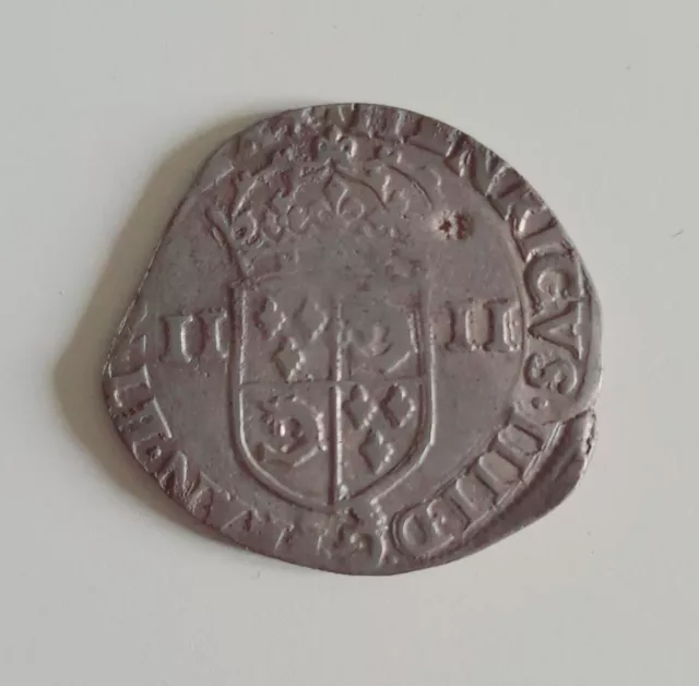 Monnaie Quart d'Ecu du Dauphiné HENRI IV 1603 Z GRENOBLE RARE Argent