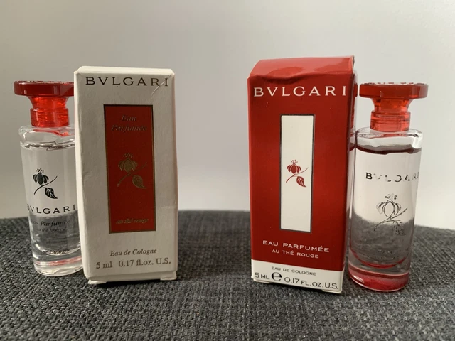 BVLGARI EAU Parfumee Au The Rouge Eau De Cologne 5 ml Boxed x2 29.99 PicClick UK