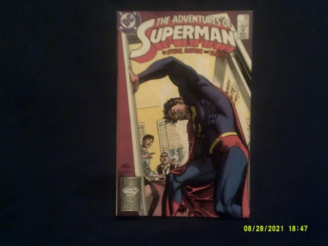 1988 DC COMICS THE ADVENTURES OF SUPERMAN # 439 in TIN SOLIDERS. JOHN BYRNE