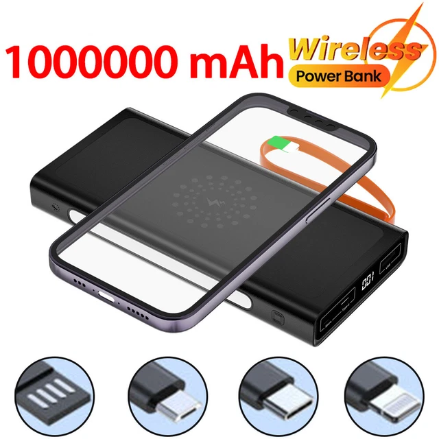 Qi Wireless Power Bank Backup Fast Portable Charger External Battery 10000mAh
