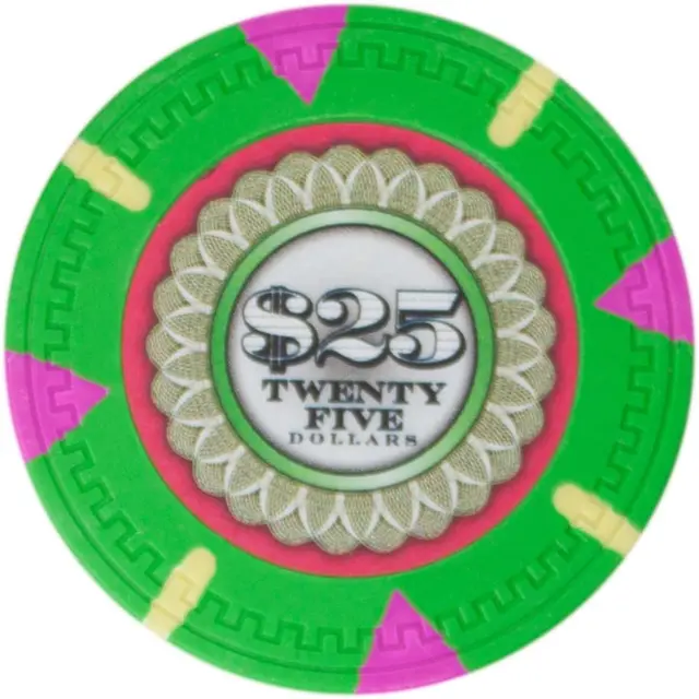 Claysmith Gaming The Mint Poker Chip Heavyweight 13.5-Gram Clay Composite – P...