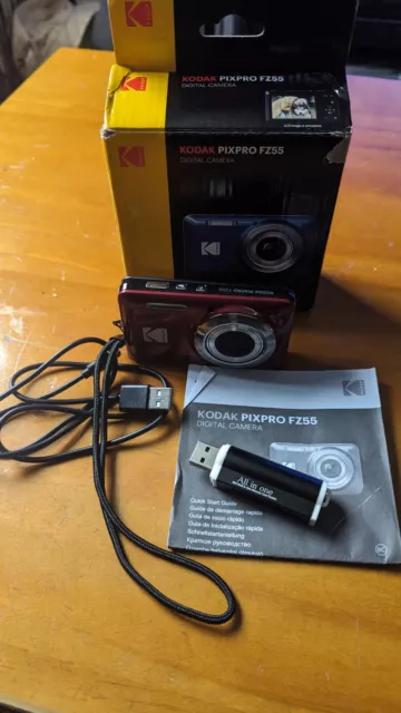 Kodak PIXPRO FZ55 16MP 5x Zoom Compact Camera -red