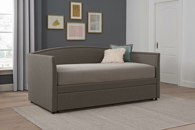 Better Homes & Gardens Grayson Daybed & Trundle, Twin Size, Gray Linen 2