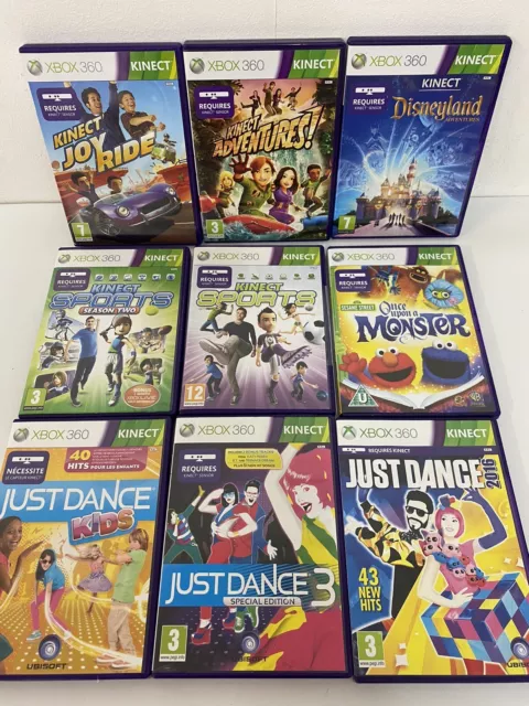 XBox 360 Kinect Games - Multi listings Adventures Dance Central Sports etc  X360