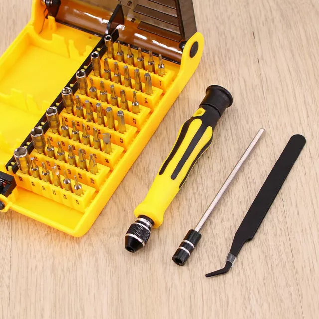 45pc in 1 Precision Hex Torx Star Screwdriver Set & Bits Mini Repair Tool Kit