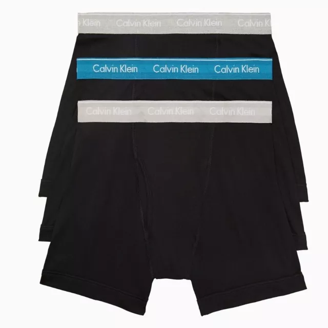 3 Pack Calvin Klein STRETCH Cotton Boxer Briefs Classic MEDIUM LARGE XLARGE $43