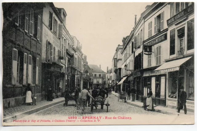EPERNAY - Marne - CPA 51 - Shops - Ganterie Française rue de Chalons -