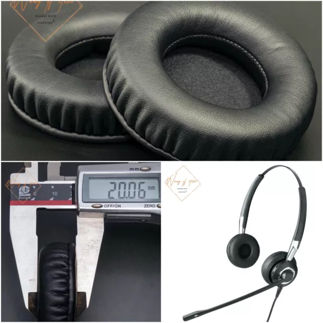 Thick Memory Foam Cushions Ear Pads For Jabra Biz 2400 Series Headphones