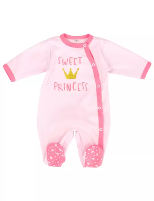 Baby Sweets Kleidung Mädchen Strampler Schlafanzug Overall rosa Sweet Princess