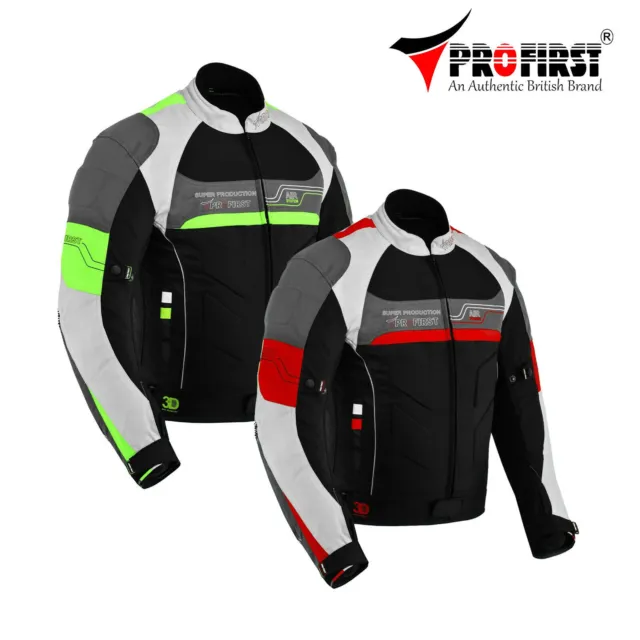 Motorcycle Armour Jacket Waterproof Cordura Textile Motorbike Safety Jackets UK