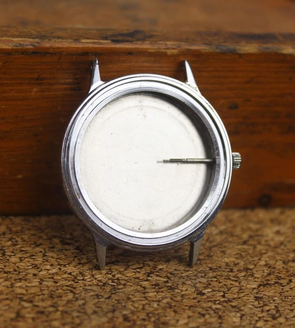 VINTAGE SOVIET WATCH case Poljot quartz spare parts Ussr Wrist watch