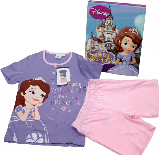 Pigiama Bimba cotone manica corta 3-4-5-6-7 anni Disney Principessa Sofia 22658 2