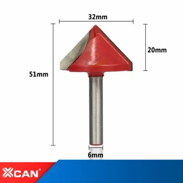 60/90/120 Degrees Wood Trimmer 3D Router Bit V"Shape Engraving Bit For Wood