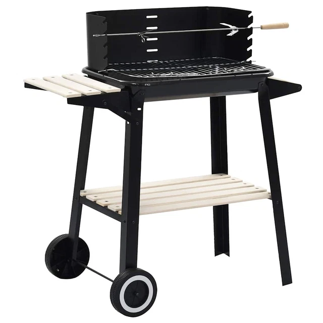 Barbecue Au Charbon De Bois Rond Festival - 36x36x55 Cm, Idéal Camping, Jardin, Terrasse