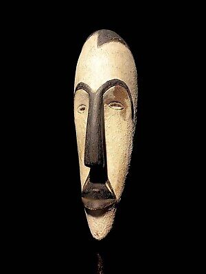 African Tribal Art Wooden Carved mask rituals Fang Mask-3065
