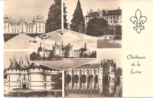 CPA 41 Châteaux de la Loire, Chenonceaux,Chambord,Cheverny,Blois,Chaumont