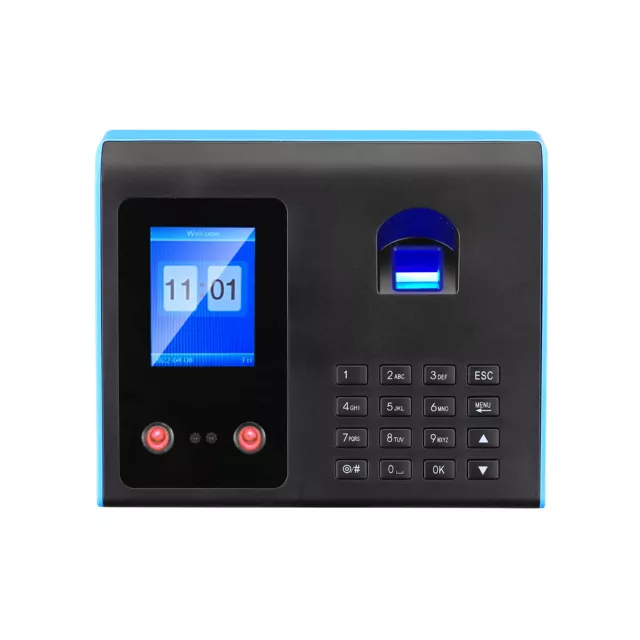 2.8in Fingerprint Time Attendance System Face Recognition Password Clock Scanner