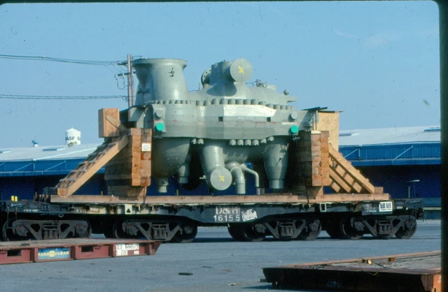Delaware & Hudson (D&H) Heavy Duty Flat # 16155 With Load @ Port of Albany   R