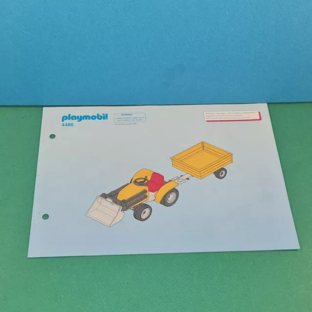 PLAYMOBIL (T4142) FERME - Petit Tracteur Orange 4486