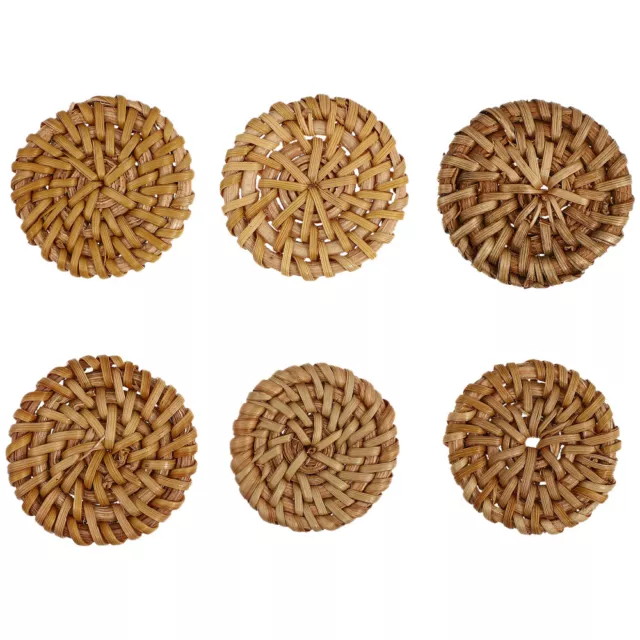round wicker charms Halskette Charme Baumeln Ohrringe Anhänger Wicker Ohrringe B