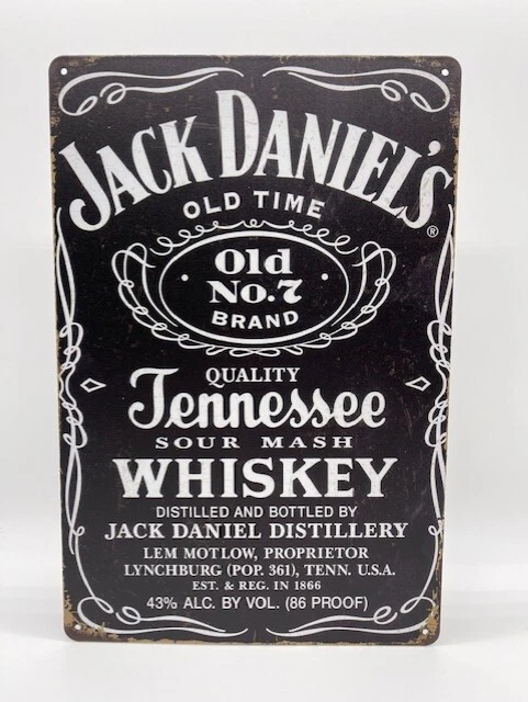 Blechschild Jack Daniels