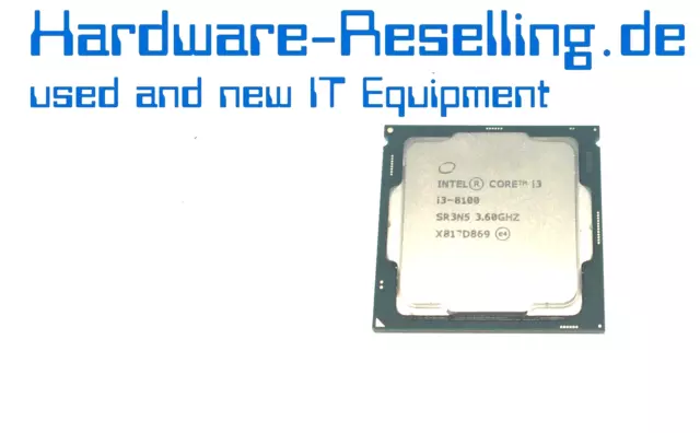 Cpu-Prozessor Intel Core i3-8100 3.6GHz LGA 1155 BX80684I38100