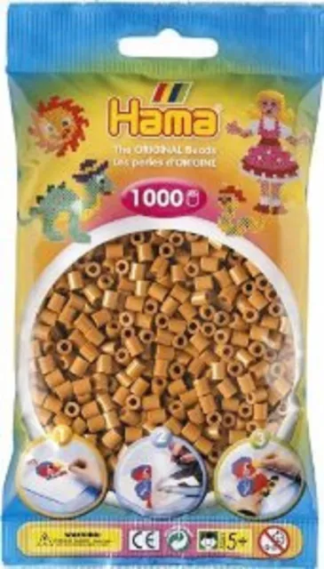 1000 Hama Coffee Brown 207-21 Color Iron On Midi Beads