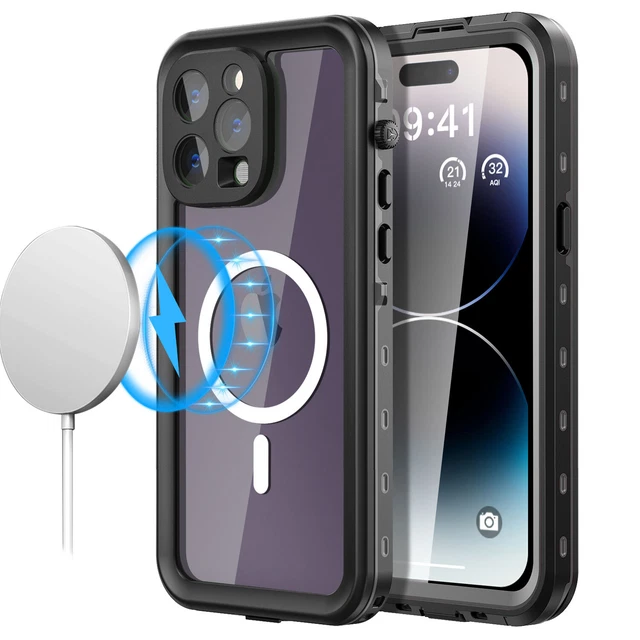 For iPhone 14 Pro Max Waterproof Case Magsafe Magnetic Shockproof Rugged Cover