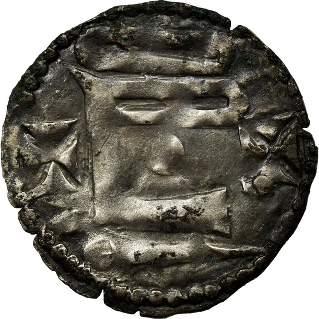 CHÂTEAUDUN - VICOMTÉ DE CHÂTEAUDUN - THIBAUT V LE BON ET LOUIS Denier Type Bleso Chartrain Ttb,v08 1106,a