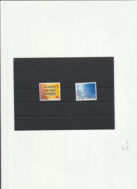Schweiz - Mi. Nr. 1637 - 1638  " Teilung der Schweizer Post "  Gestempelt XXX2