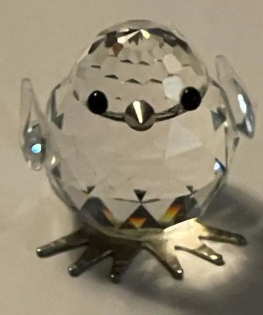 Swarovski Crystal Figurine Bird Chick w/ Metal Feet and Beak - C4