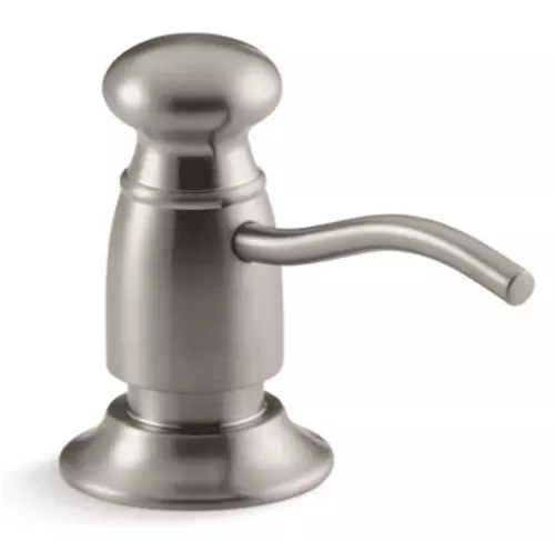 Kohler  K-1894-C-VS  Traditional 16 oz Brass Soap Lotion Dispenser Vib Stainless