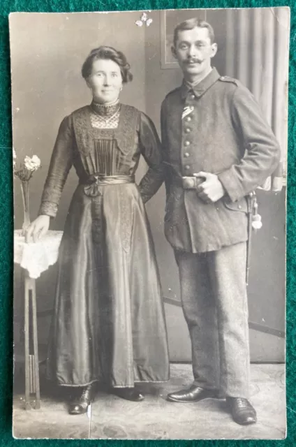 RPPC German WW1 Real Photo Postcard WWI Army Soldiers world war krieg 1919