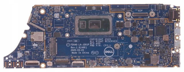Carte Mère Dell Latitude 7400 Core I5 - Reconditionnée, Très Bon état, Compatible Pièces Détachées