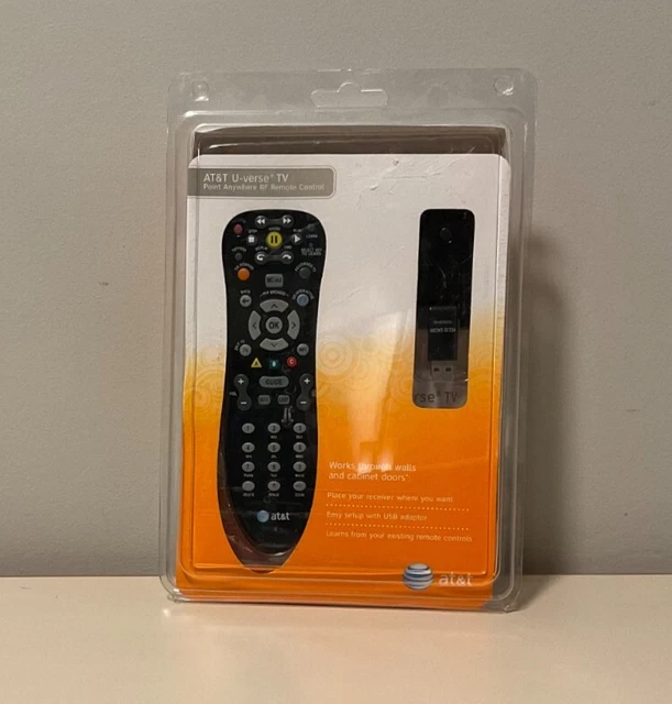AT&T UVERSE TV Point Anywhere RF Remote Control & USB Converter 18.80