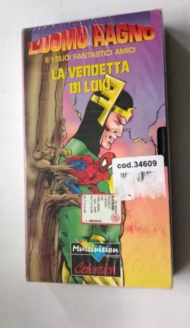 Videocassetta Vhs  L'uomo Ragno  La Vendetta Di Loki   Marvel Supereroi