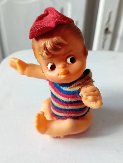 JOUET ANCIEN VINTAGE - 1960/70's - FIGURINE POUET BONHOMMET - Renée