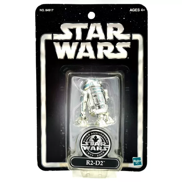 R2-D2 Star Wars 1977-2002 Hasbro Neu Ovp Silver Anniversary 25 Years Figur 84917