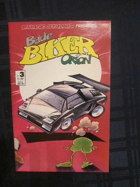 Bade Biker & Orson #3 - motorcycle - Mirage Studios - Copper Age independent