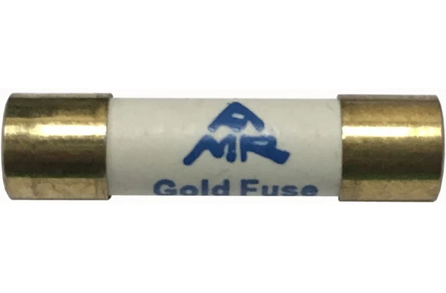Gold Plated UK 3-Pin 13A Mains Power Plug – HiFi Grade With Fuse & Connector, Fits 18mm Cables