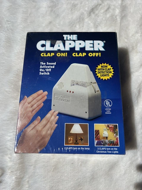 The Clapper Sound Activated On/Off Switch White 1998 *Brand New Sealed* NOS